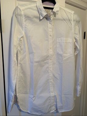 Talula White Button-Up Long Sleeve Blouse